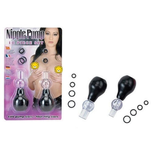 Nipple Bulb Nipple Sucker Enlarger Nipple Care Breast Pump Enlarger & 8 Rings 